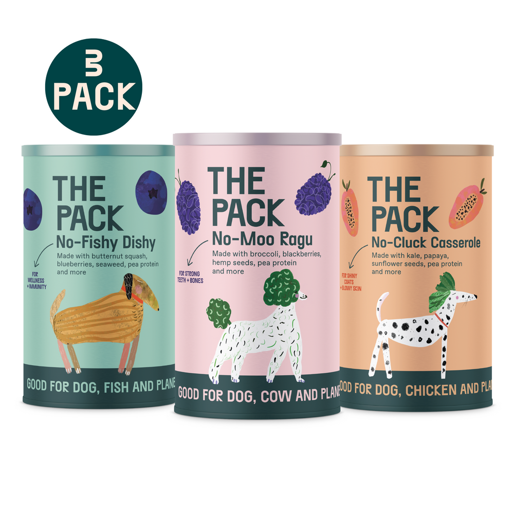 THE PACK Vegan Wet Dog Food 375g 100 Nutritionally Complete